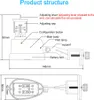 Diagram showing the product structure with labels and dimensions. Produktbild-Vorschau