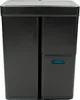A black recycling bin with multiple compartments. Produktbild-Vorschau