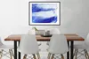 MuchoWow® Gerahmtes Poster Farbe - Design - Blau 80x60 cm - Produktbild-Vorschau 3