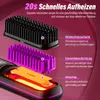 Glättbürste, 2 in 1 Haarglätter Bürste kabellose, mit LED Produktbild-Vorschau 3