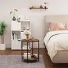 WOLTU Couchtisch rund, Abnehmbarer Tischplatte, aus MDF Produktbild-Vorschau 4