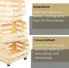 STOLMAK Drevený Regál na Ovocie a Zeleninu 79x37x30 cm 3 Náhľad obrázku produktu 5