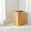 Relaxdays wasmand met deksel, bamboe, 72 liter, inklapbare Productafbeelding-voorbeeld 2