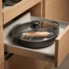 Premium tiefe Gusseisenpfanne 24 cm mit Glasdeckel Produktbild-Vorschau 9