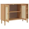 vidaXL Sideboard SENJA aspect rotin brun 112x40x80 cm bois Voir les images du produit 6