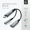 CELLONIC Adattatore da USB C a Jack per cuffie e ricarica, Anteprima dell’immagine prodotto 2