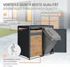 ML-Design box na odpadky se stříškou na květináč pro 4 koše Náhled obrázku produktu 3