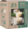 A cardboard box containing paper tealight candles. Podgląd zdjęcia produktu