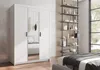 AX LIVING Storicos 3P Armoire 3 portes avec miroir Blanc Voir les images du produit 2