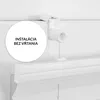 Plissee Estika bez vŕtania – 85 cm cm x 150 cm cm – Biela – Náhľad obrázku produktu 2