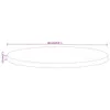 Design Tischplatte Ø 60x2,5 cm Rund Massivholz Mango, Produktbild-Vorschau 8