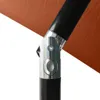 vidaXL Ombrellone con LED e palo in acciaio rosso Anteprima dell’immagine prodotto 6