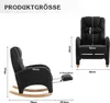 okwish Sedia a dondolo, Poltrona, Letto imbottito con Anteprima dell’immagine prodotto 9