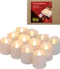 A product shot of 12 LED tealights with a box of the product in the background. Náhľad obrázku produktu