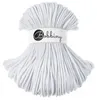 Premium White Baumwolle Kordels 5mm 100m Produktbild-Vorschau 1