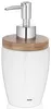 Kela Zeepdispenser Natura, keramiek, wit, bamboe, 17,5 cm Productafbeelding-voorbeeld 3