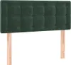 vidaXL Testiera verde scuro 90x5x78/88 cm Velluto Anteprima dell’immagine prodotto 1