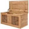 Sitztruhe B/H/T ca. 80/40/40 cm modern in Eiche massiv Produktbild-Vorschau 4