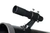 A close-up view of a telescope's finder scope mounted on the main tube. Produktbild-Vorschau