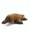 A plush toy platypus lying on a white background. Anteprima dell’immagine prodotto
