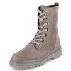 A single beige lace-up boot is shown against a white background. Produktbild-Vorschau