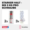 tesa Klebeschraube für Fliesen verstellbar weiß 3 kg Produktbild-Vorschau 21