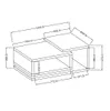 Atypischer KIBOU Couchtisch, Ribbec-Eiche Produktbild-Vorschau 2