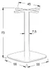 Tischgestell aus Metall SH-3050-4, für Büro, Hotel, Produktbild-Vorschau 7
