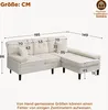 Merax L-Form Ecksofa mit Schlaffunktion, 3-Sitzer Chenille Produktbild-Vorschau 14