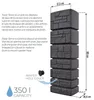 Prosperplast TOWER STONE antracitový 350l sud Náhľad obrázku produktu 6