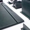 Lederschreibtisch-Set - GRÜN - Schreibtisch-Accessoires-Set Produktbild-Vorschau 8