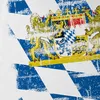 Bayern Vintage Flagge Herren T-Shirt München  Fussball FC Produktbild-Vorschau 2