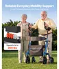 SucceBuy Faltbarer Rollator mit Sitz, leichter Gehwagen mit Produktbild-Vorschau 2