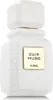 A white perfume bottle with a gold label. Podgląd zdjęcia produktu