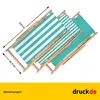 Chaise longue - rayures larges - turquoise - pliable - en Voir les images du produit 3
