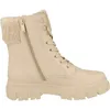 A studio shot of a single beige boot. Produktbild-Vorschau