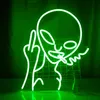 40x30cm Alien Neonlicht Neon Schild Gaming Neon Sign, LED Produktbild-Vorschau 1