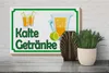 Holzschild Hinweis 30x20cm kalte Getränke Verkauf Produktbild-Vorschau 4