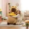 Mascotte grande peluche giocattolo capibara con anatra 100 Anteprima dell’immagine prodotto 5
