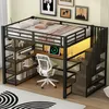okwish vyvýšená postel 140×200 pro mládež, kovová postel s Náhled obrázku produktu 1