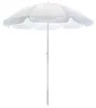 Strand-/Garten-Sonnenschirm - weis - Durchmesser 145 cm - Produktbild-Vorschau 1