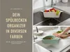 Spülbecken Organizer Dreieck Koralle Abtropfsieb Produktbild-Vorschau 3