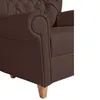 Hochlehnsessel Katrin Bezug Kunstleder Buche natur / braun Produktbild-Vorschau 4