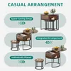 Balconera 2er Set Rund Couchtisch, Höhenverstellbar, Produktbild-Vorschau 3