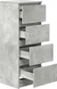 vidaXL Kredens betonowy szary 37,5x35x99 cm materiał Podgląd zdjęcia produktu 5