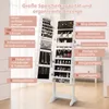 COSTWAY Armoire à bijoux sur pied, miroir sur pied avec Voir les images du produit 6