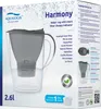 The image shows the packaging of an Aqualogis Harmony water jug with a filter. Produktbild-Vorschau