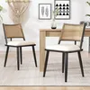 Flieks Rotin Chaise de salle à manger set de 2, Chaise de Voir les images du produit 2