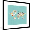 MuchoWow® Gerahmtes Poster Karte - Kinder - Matisse 40x40 Produktbild-Vorschau 1