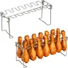 Relaxdays Hähnchenschenkelhalter 2er Set, Edelstahl, Produktbild-Vorschau 1